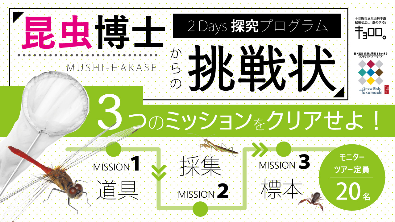 【２Days探究プログラム】昆虫博士からの挑戦状！秋の虫を学ぶ3つのミッションをクリアせよ。 thumbnail